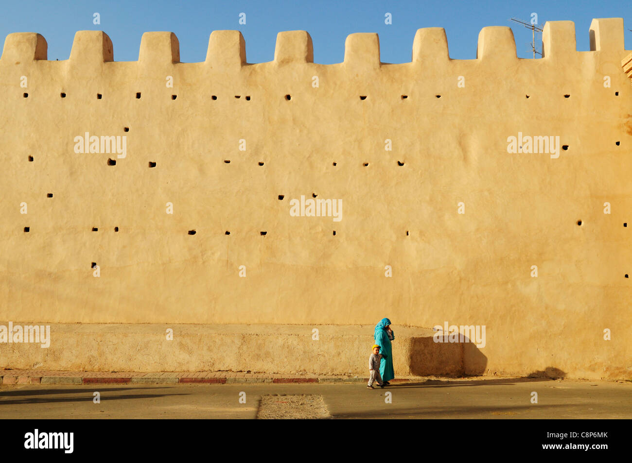 City Walls near Bab Targhount, Taroudannt, Morocco Stock Photo