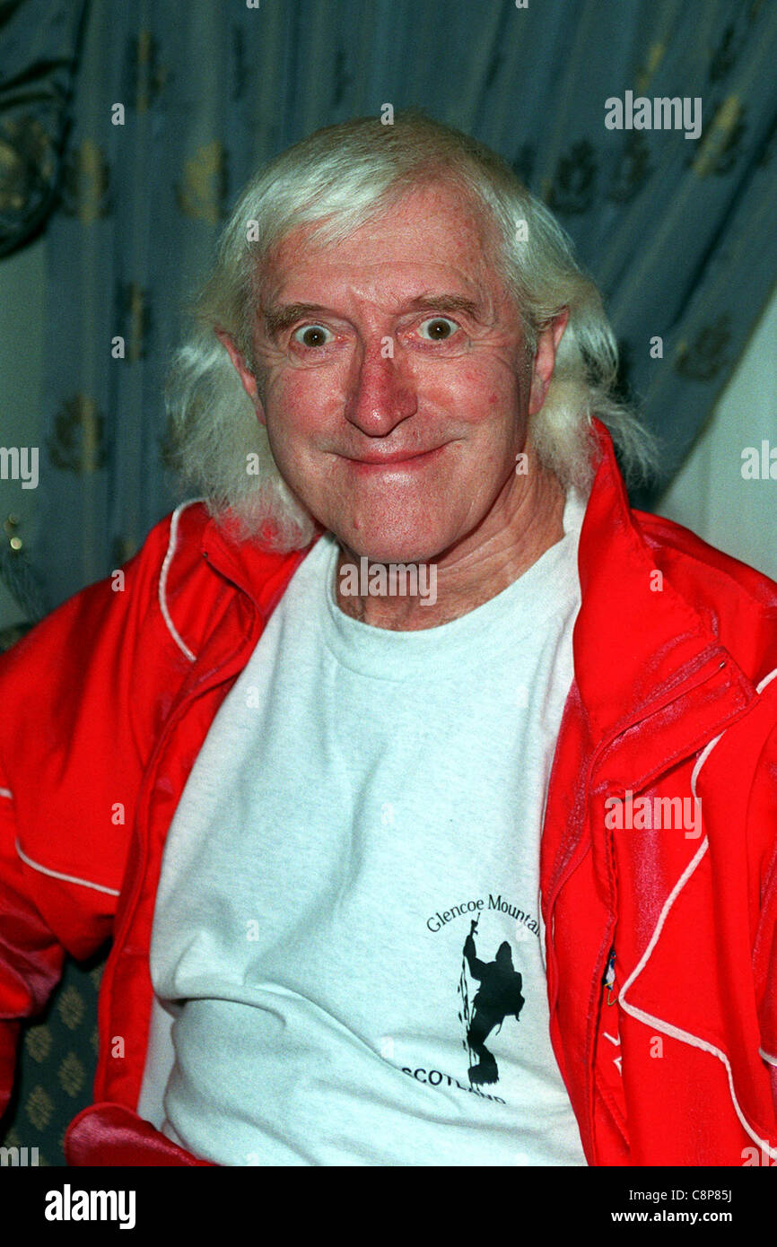 SIR JIMMY SAVILE O.B.E. LOS ANGELES USA 08 February 1999 Stock Photo