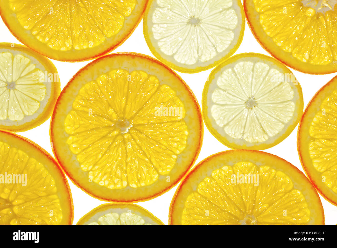 citrus slices Stock Photo