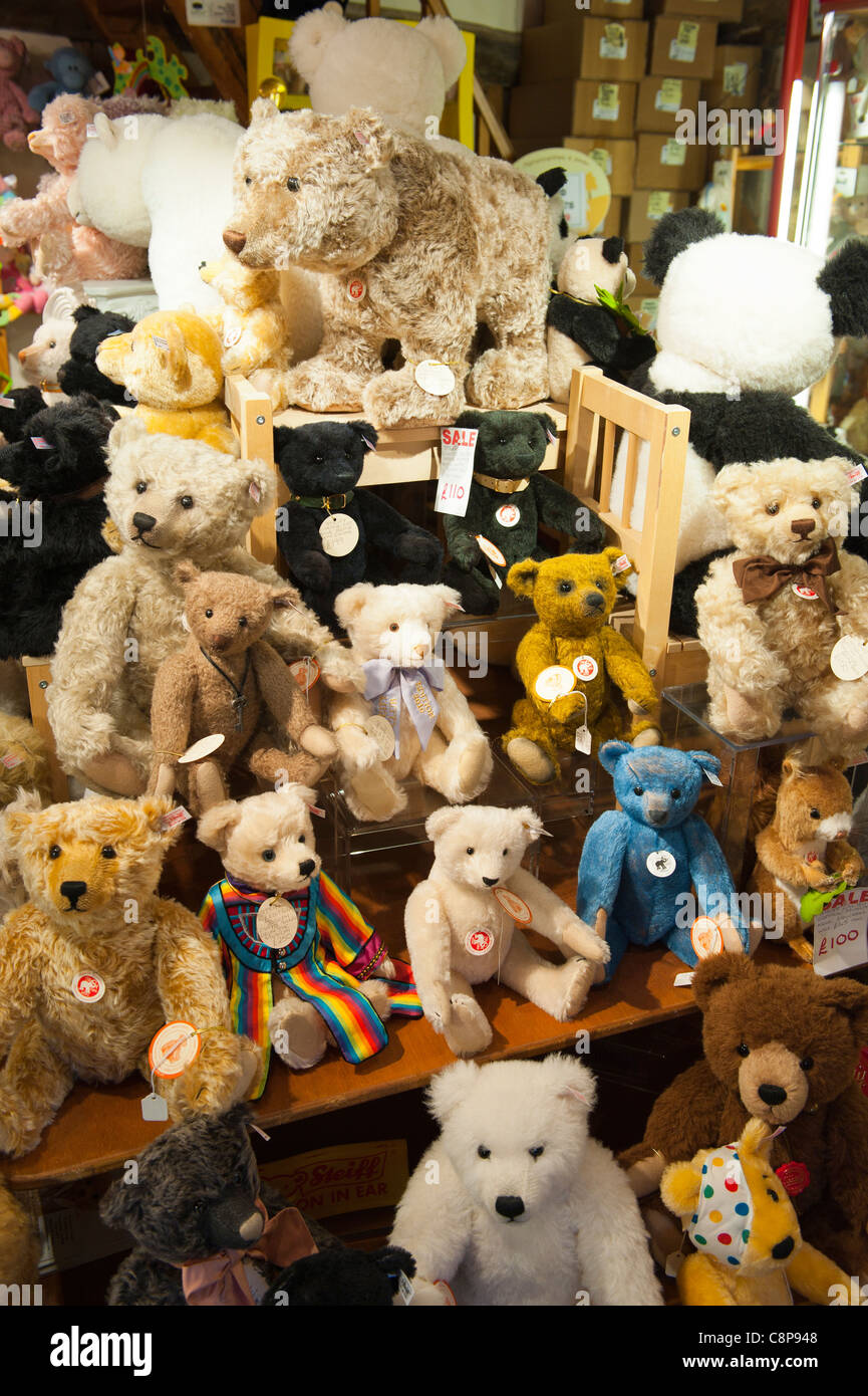 Steiff Teddy bears for sale in a shop store in Lavenham , Suffolk ...