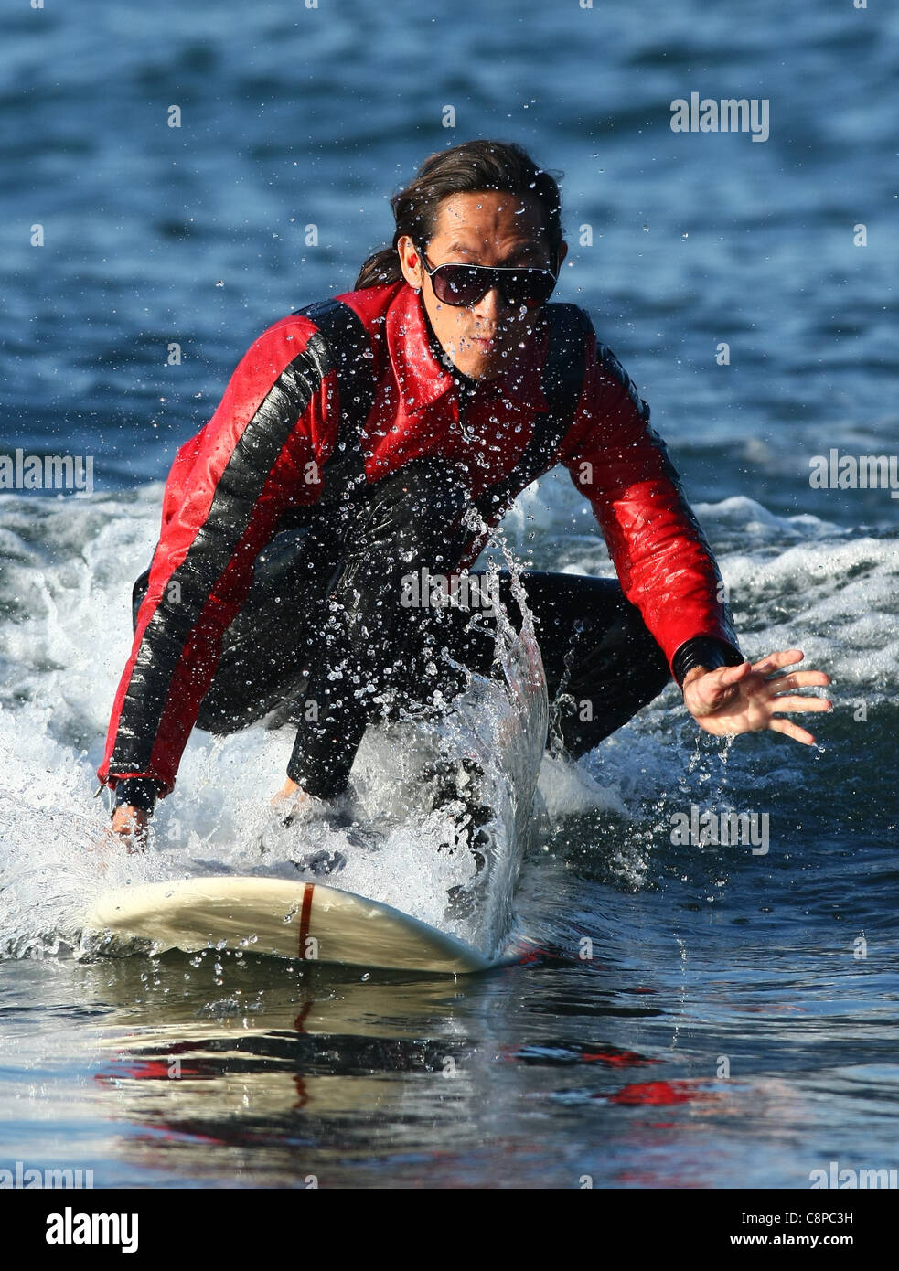 MALE SURFER AS MICHAEL JACKSON BLACKIE'S HALLOWEEN COSTUME SURF CONTEST