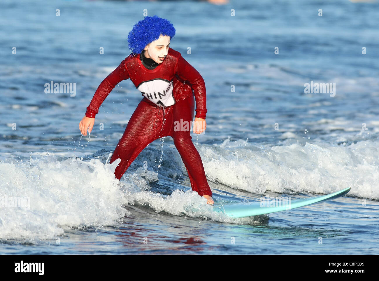 BOY SURFER AS THING 1 BLACKIE'S HALLOWEEN COSTUME SURF CONTEST 2011