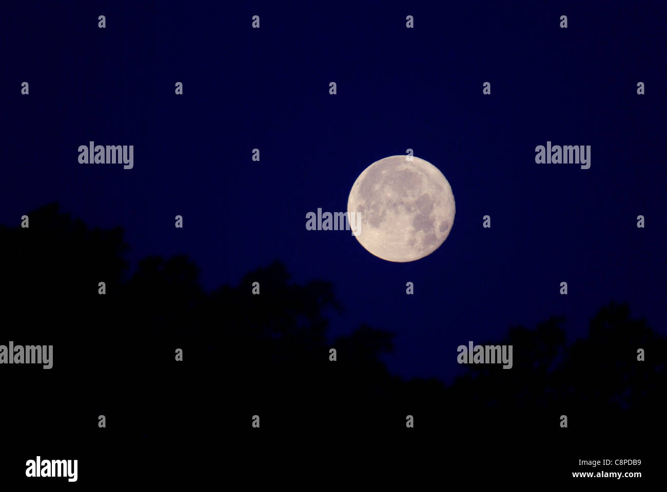Setting full moon hi-res stock photography and images - Alamy