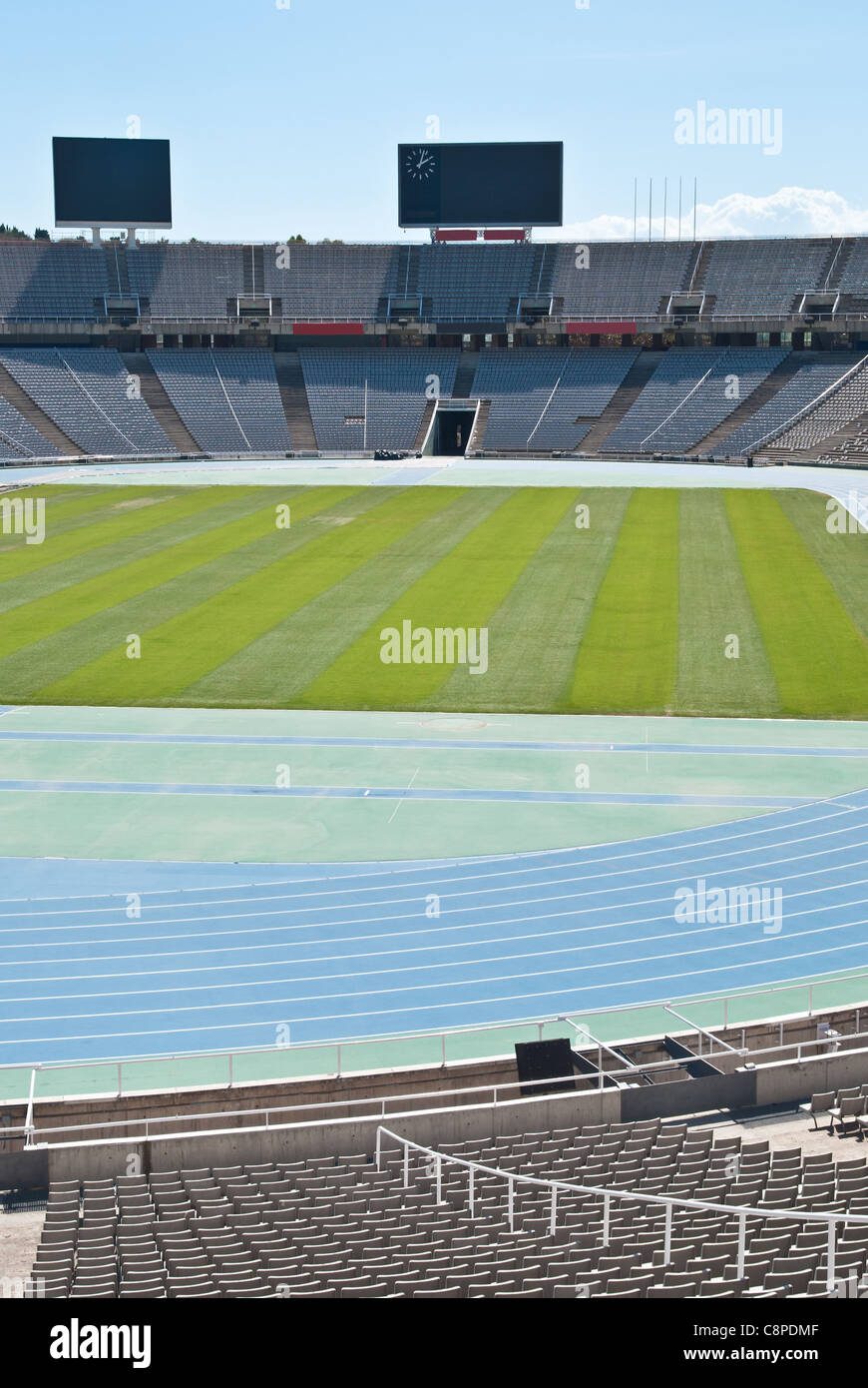 Olympic stadium in Barcelona Stock Photo