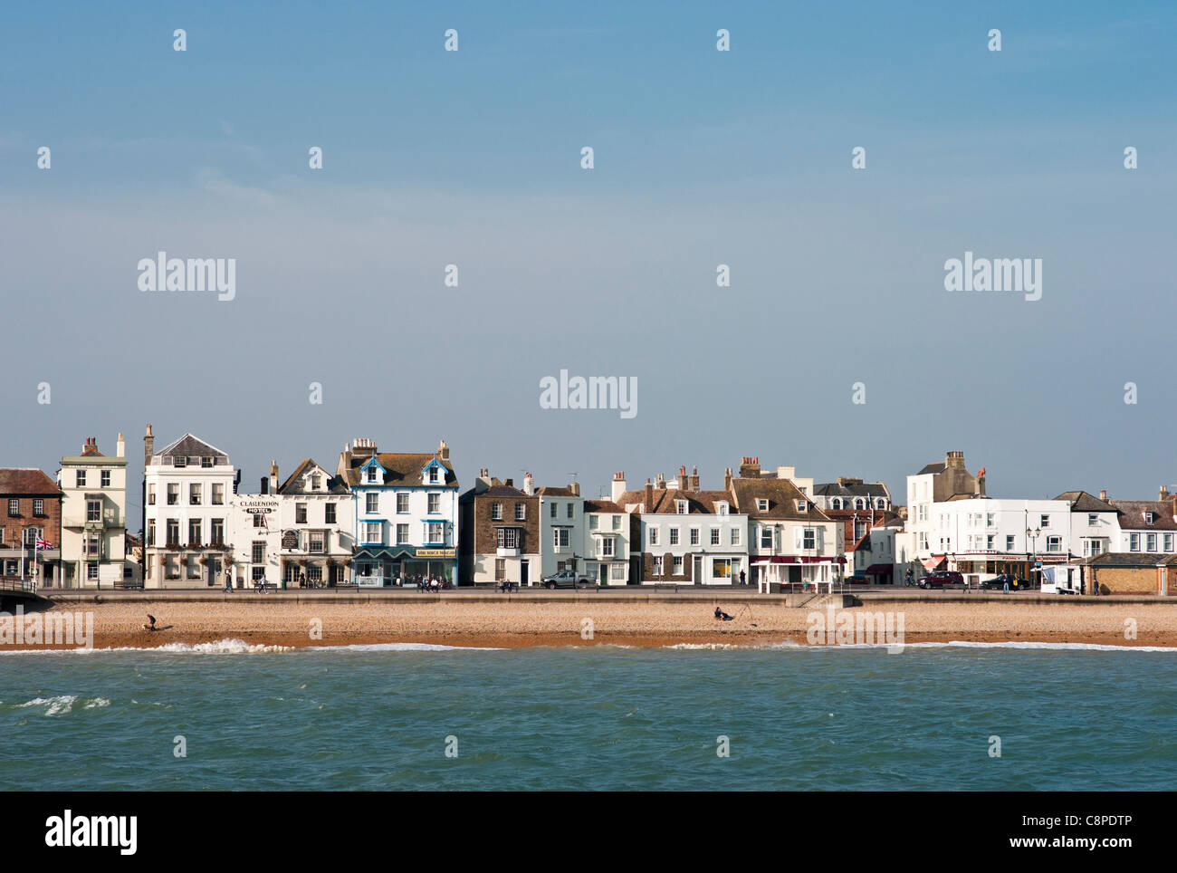 Aerial Seaside View Of Deal Town, Kent, UK Stock Photo, Picture and Royalty  Free Image. Image 121897698.