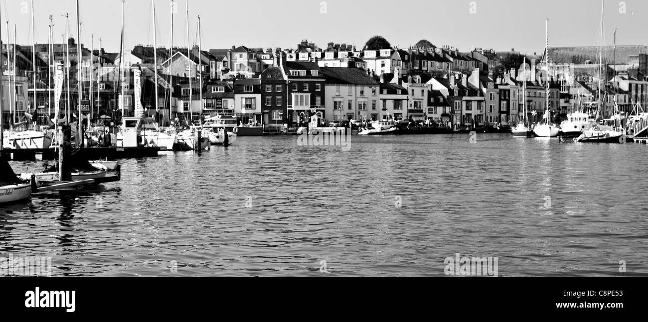 Old harbour weymouth Black and White Stock Photos & Images - Alamy