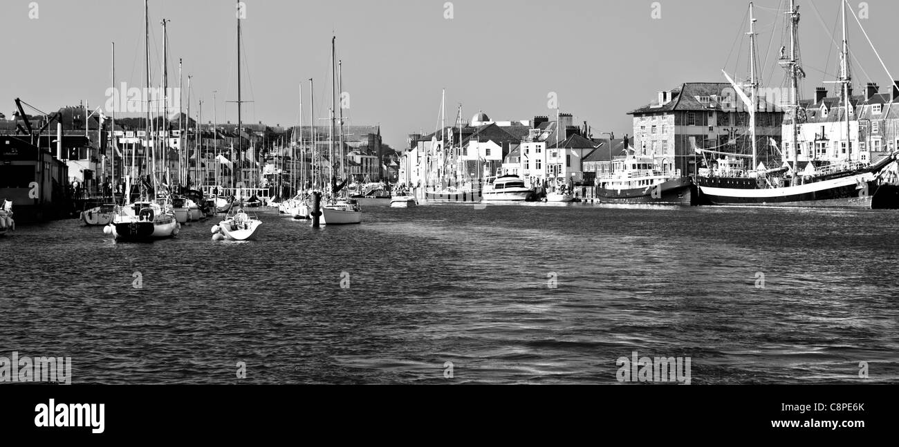 boat in Weymouth harbour Stock Photo Alamy
