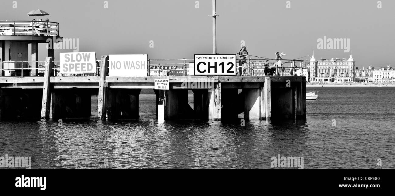 Weymouth pier Black and White Stock Photos & Images - Alamy