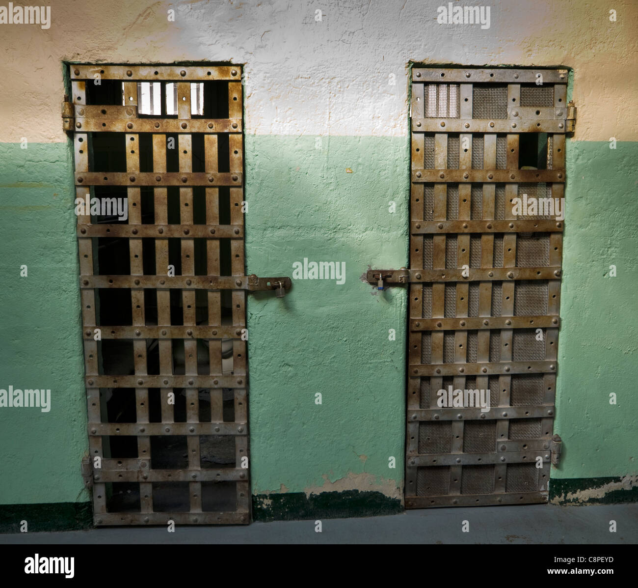 This Jail Cell doors in the Woman's Ward at the Old Idaho Penitentiary