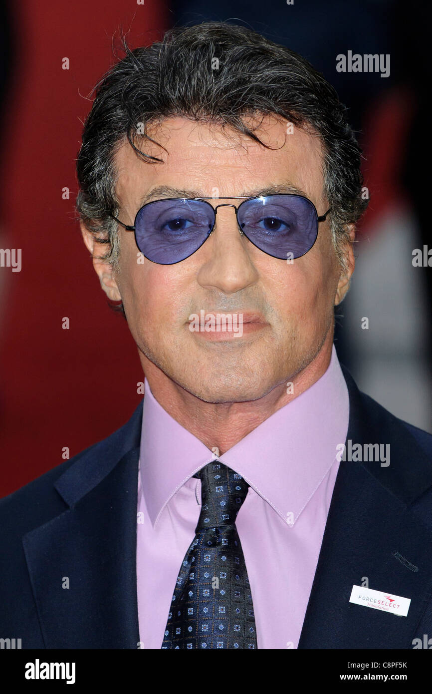 Sylvester Stallone at the UK Premiere of 'The Expendables', Leicester Square, London, 9th August 2010. Stock Photo