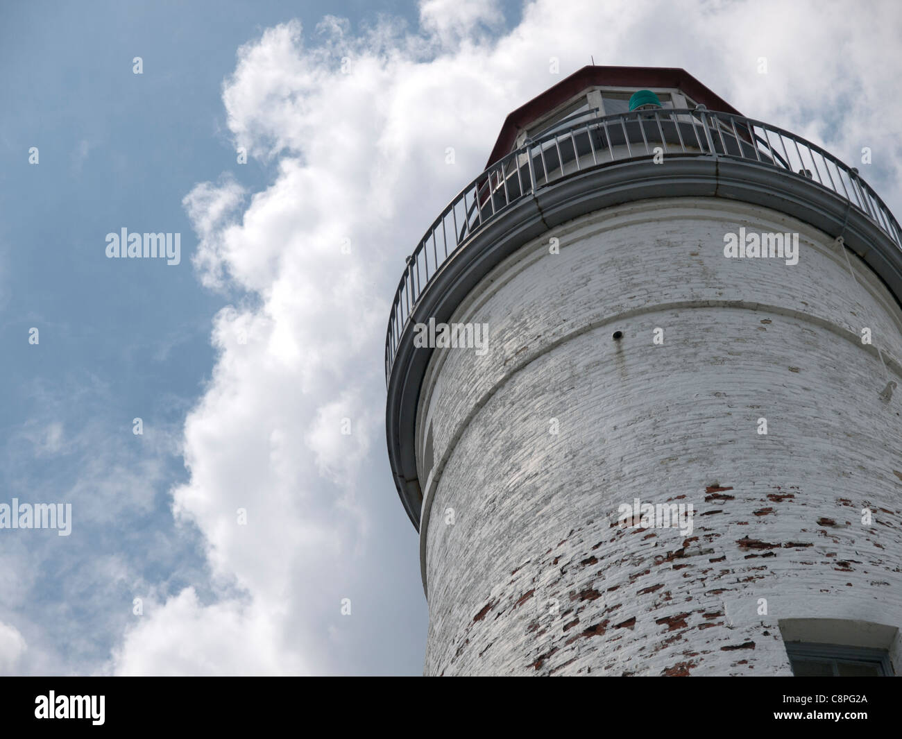 Fort Gratiot lighthouse in Port Huron Michigan on the shores of Lake ...