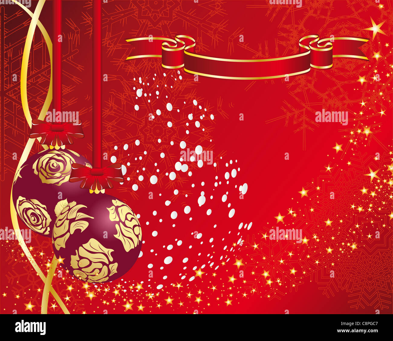 Christmas (New Year) card for design use. Vector illustration Stock ...