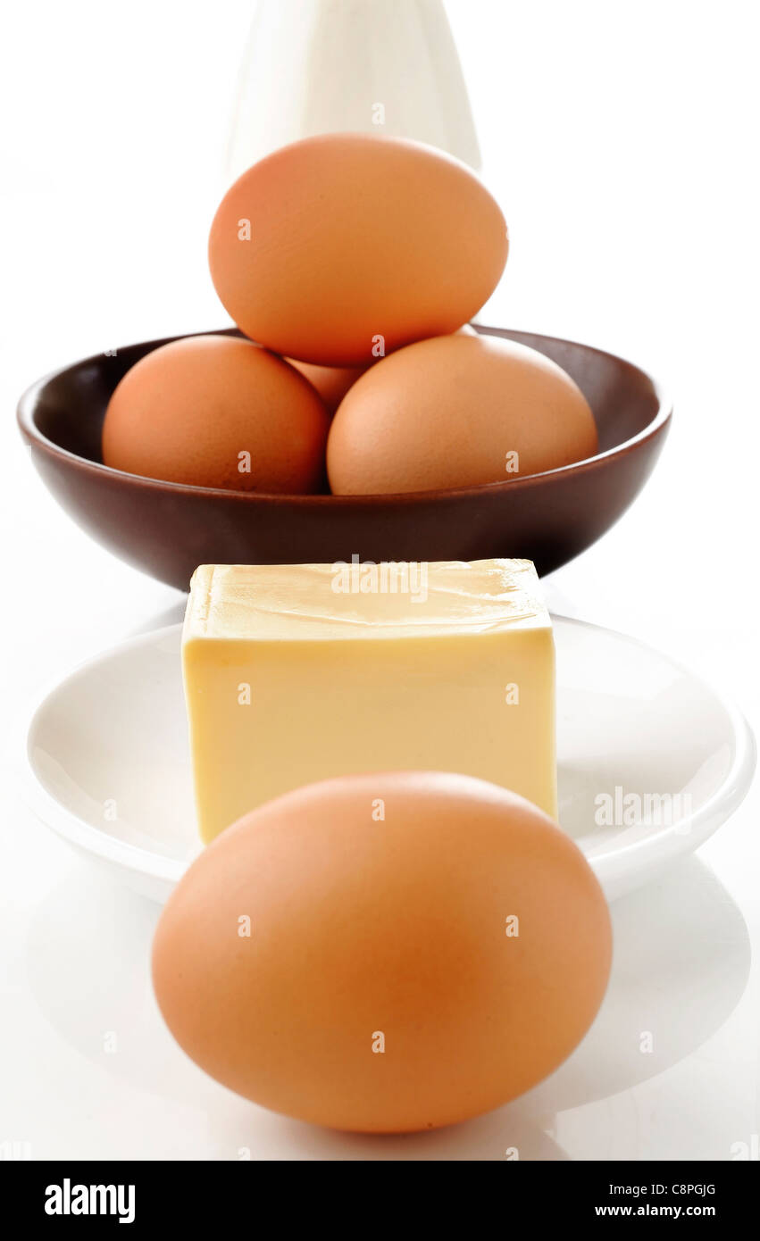 eggs and dairy products Stock Photo Alamy