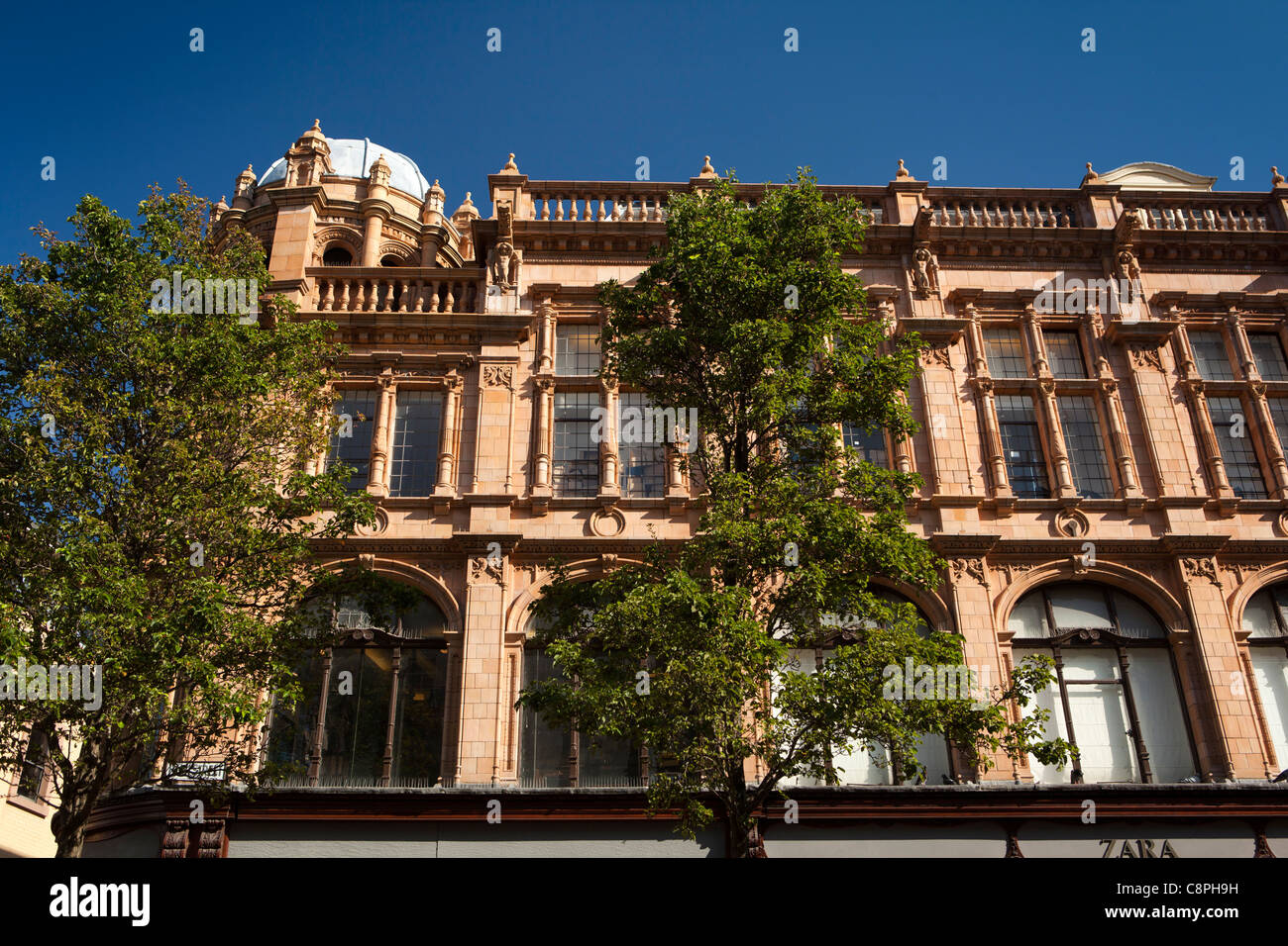 UK, Nottinghamshire, Nottingham, High Street, art nouveau architecture