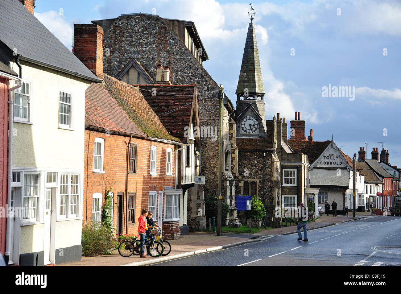 High Street, Needham Market, Suffolk, England, United Kingdom Stock