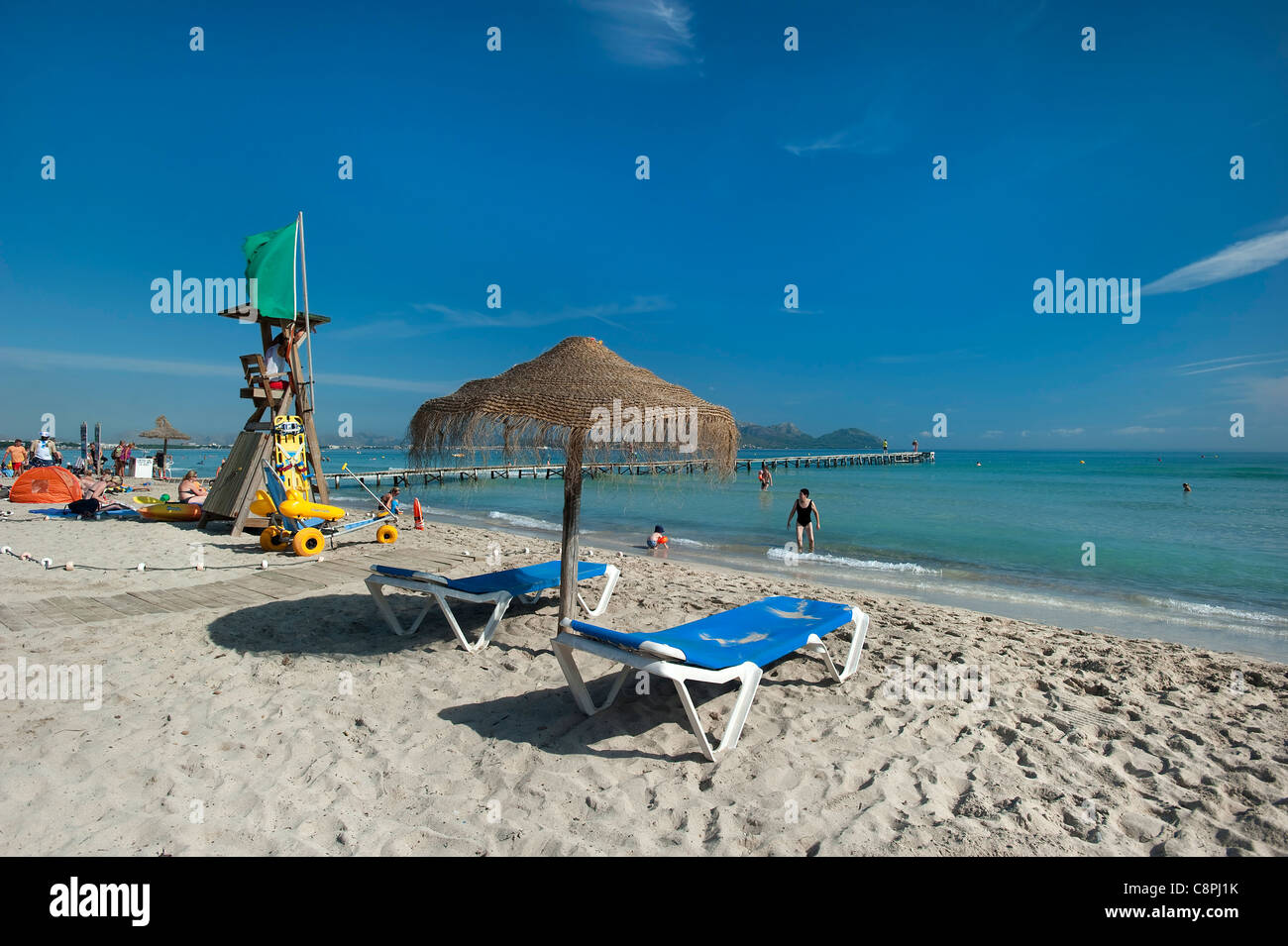Playa de Muro, Alcudia, Mallorca, Balearics, Spain Stock Photo