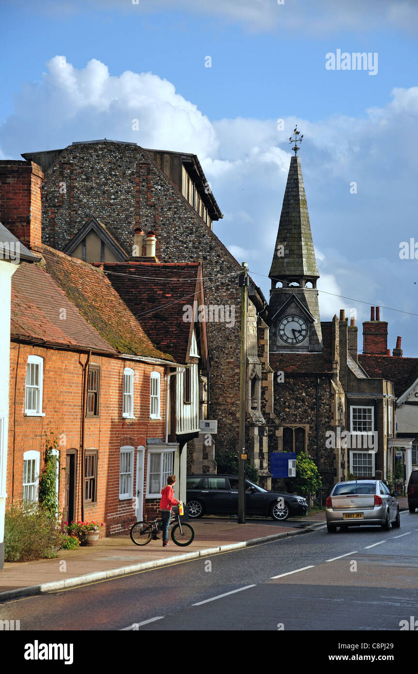 High Street, Needham Market, Suffolk, England, United Kingdom Stock