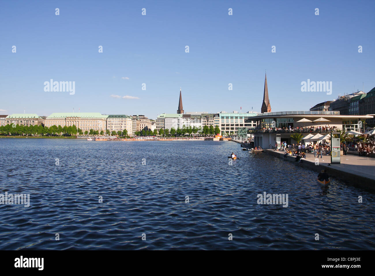 View of the Alster Lake in Hamburg, Germany Stock Photo Alamy