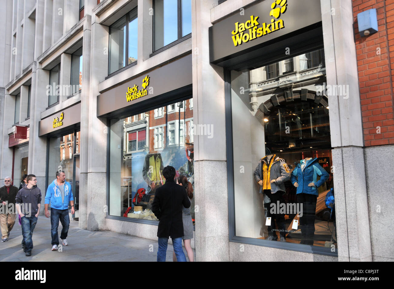 Jack Wolfskin store shop outdoor wear clothes Long Acre Covent Garden London  Stock Photo - Alamy