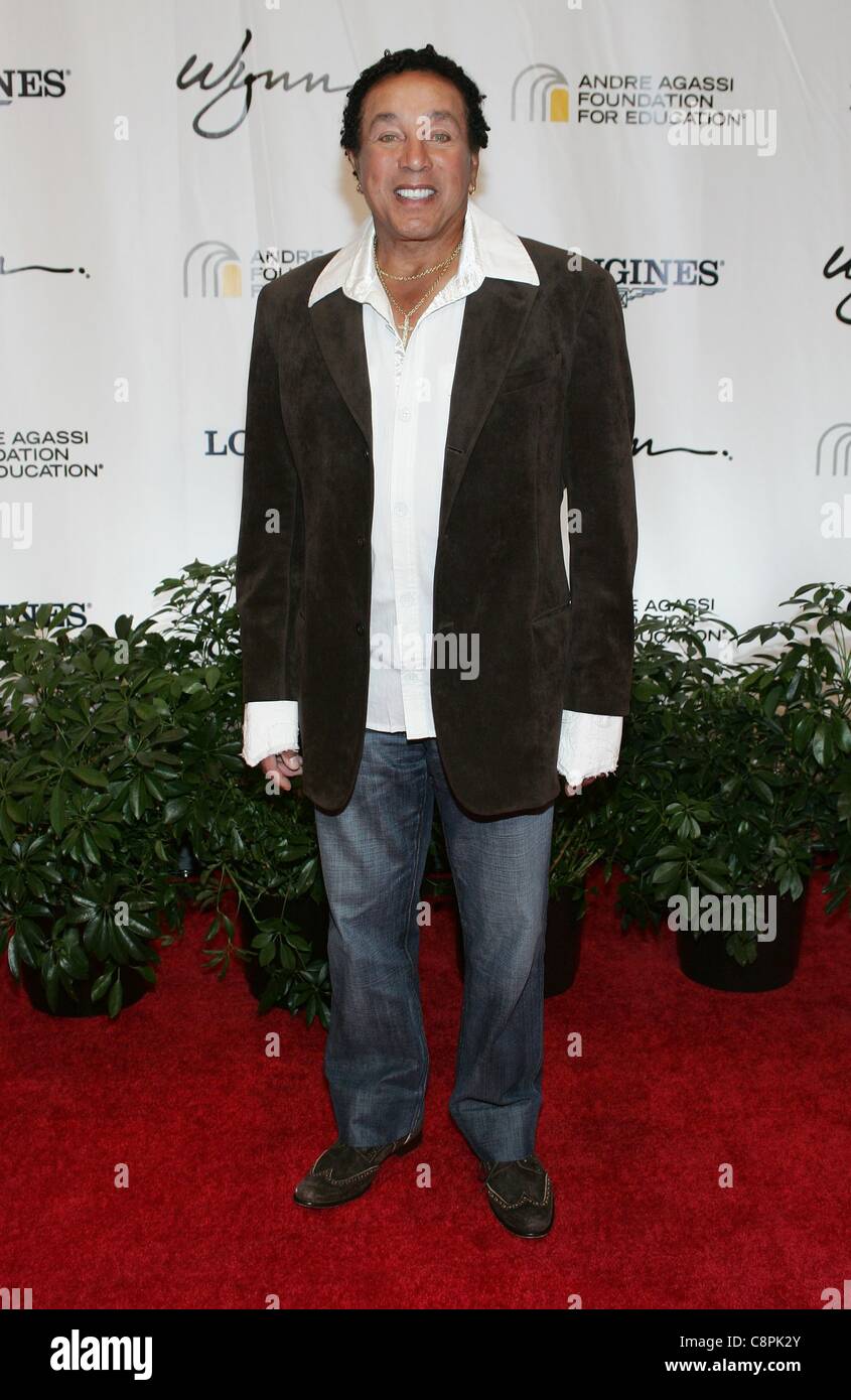 Smokey Robinson at arrivals for 16th Andre Agassi Grand Slam for Children Benefit Concert, Wynn Las Vegas, Las Vegas, NV October 29, 2011. Photo By: James Atoa/Everett Collection Stock Photo