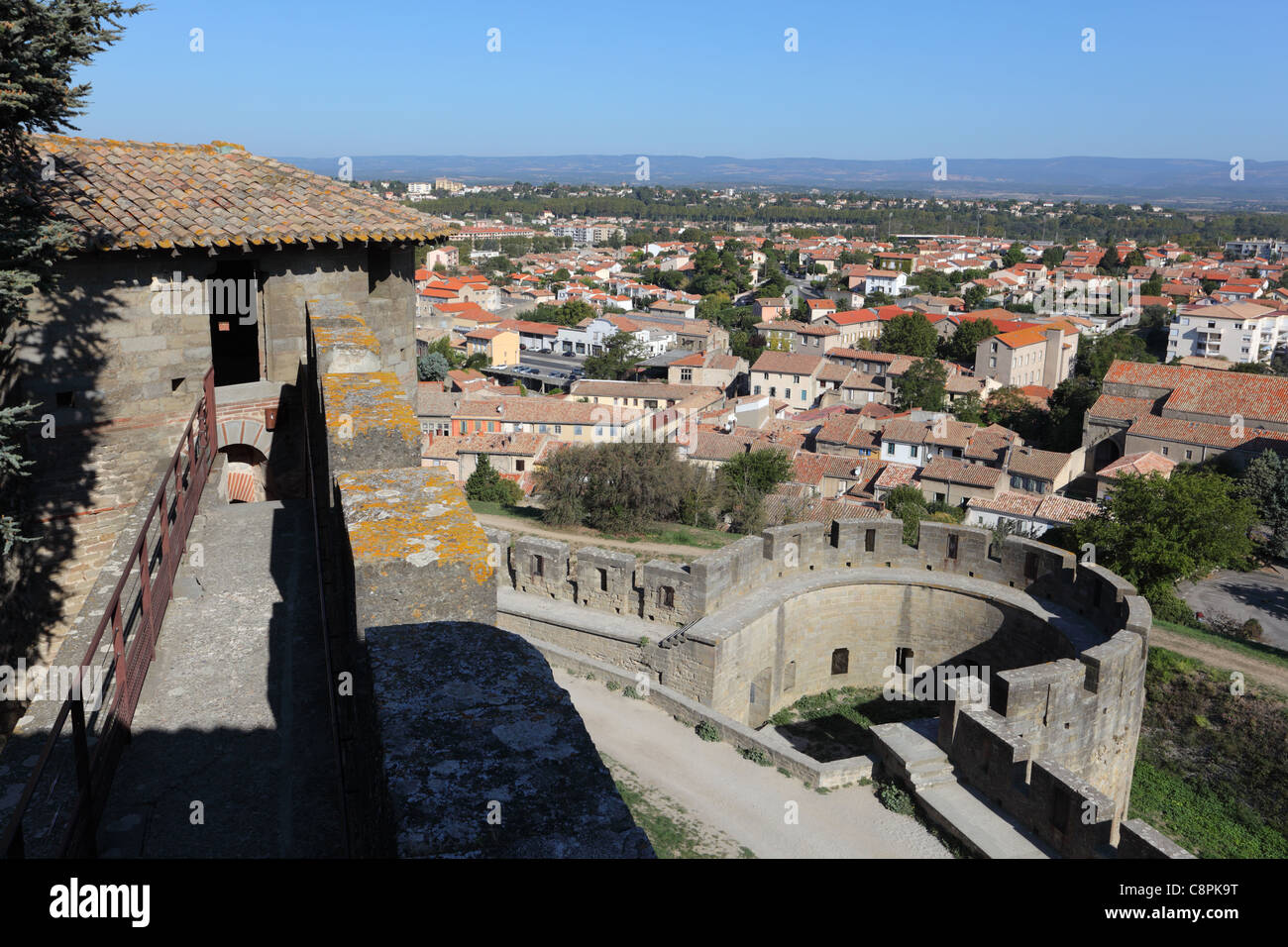 View of the city of Carcassonne, France Stock Photo