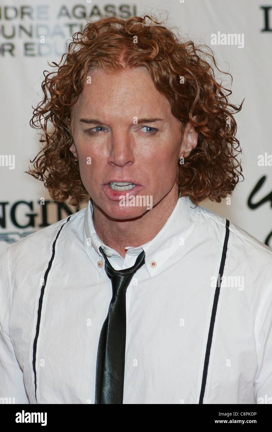 Carrot Top at arrivals for 16th Andre Agassi Grand Slam for Children Benefit Concert, Wynn Las Vegas, Las Vegas, NV October 29, 2011. Photo By: James Atoa/Everett Collection Stock Photo