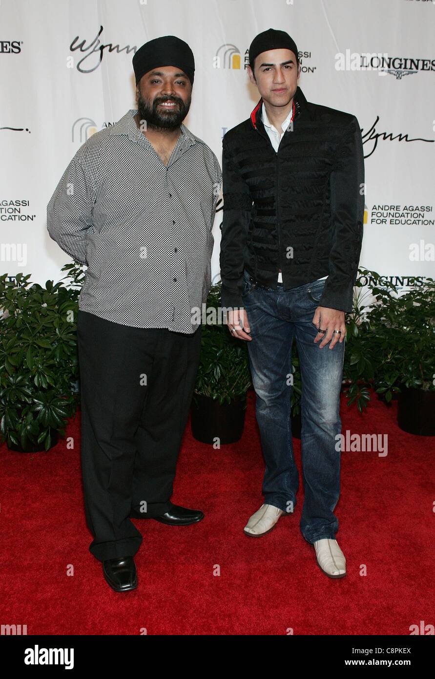 Madhu Singh, Suleman Mirza at arrivals for 16th Andre Agassi Grand Slam for Children Benefit Concert, Wynn Las Vegas, Las Vegas, NV October 29, 2011. Photo By: James Atoa/Everett Collection Stock Photo