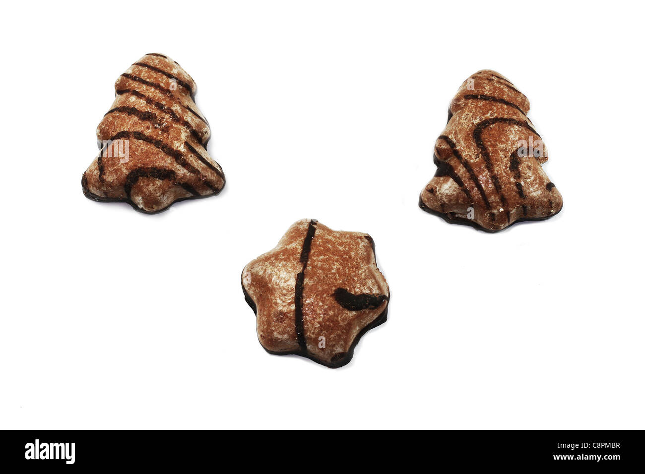 gingerbread isolated on white background Stock Photo - Alamy