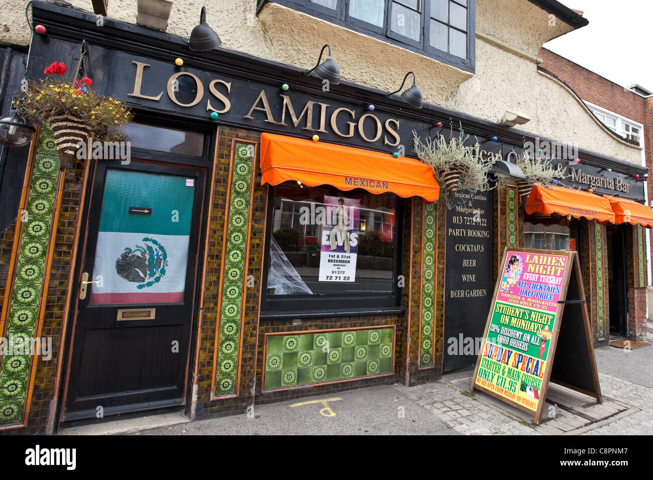 Chimichanga Mexican Restaurant Menu Canterbury UK Illuminated Sign