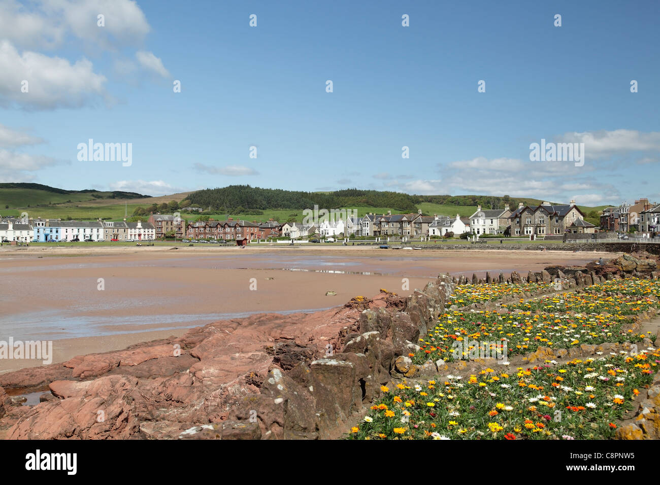 Kames Bay, Millport on the Island of Great Cumbrae, North Ayrshire, Scotland, UK Stock Photo