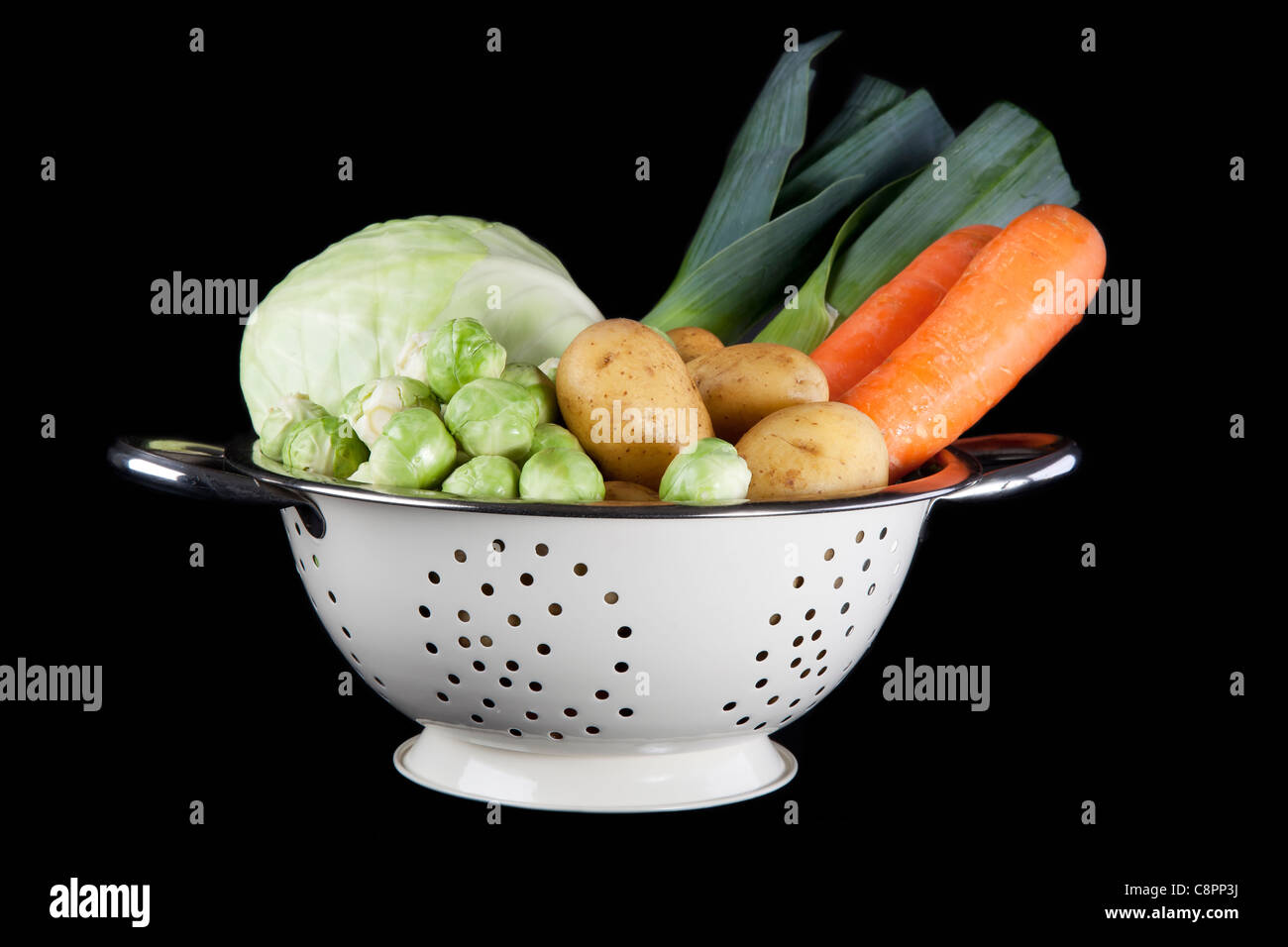 Dutch winter vegetables including carrots, potatoes, brussel sprouts