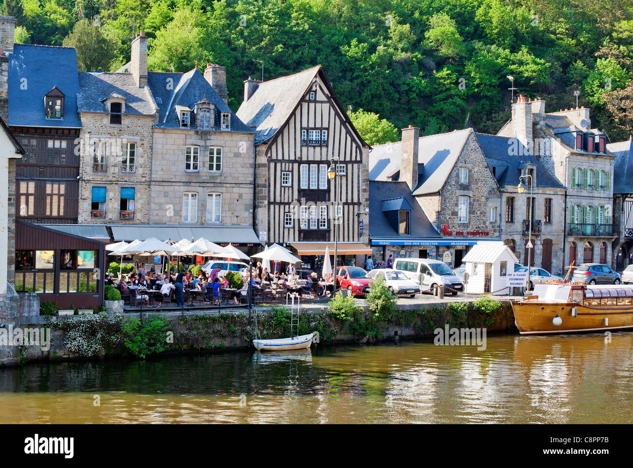Dinan, Port de Plaisance, Brittany,France; Europe Stock Photo Alamy