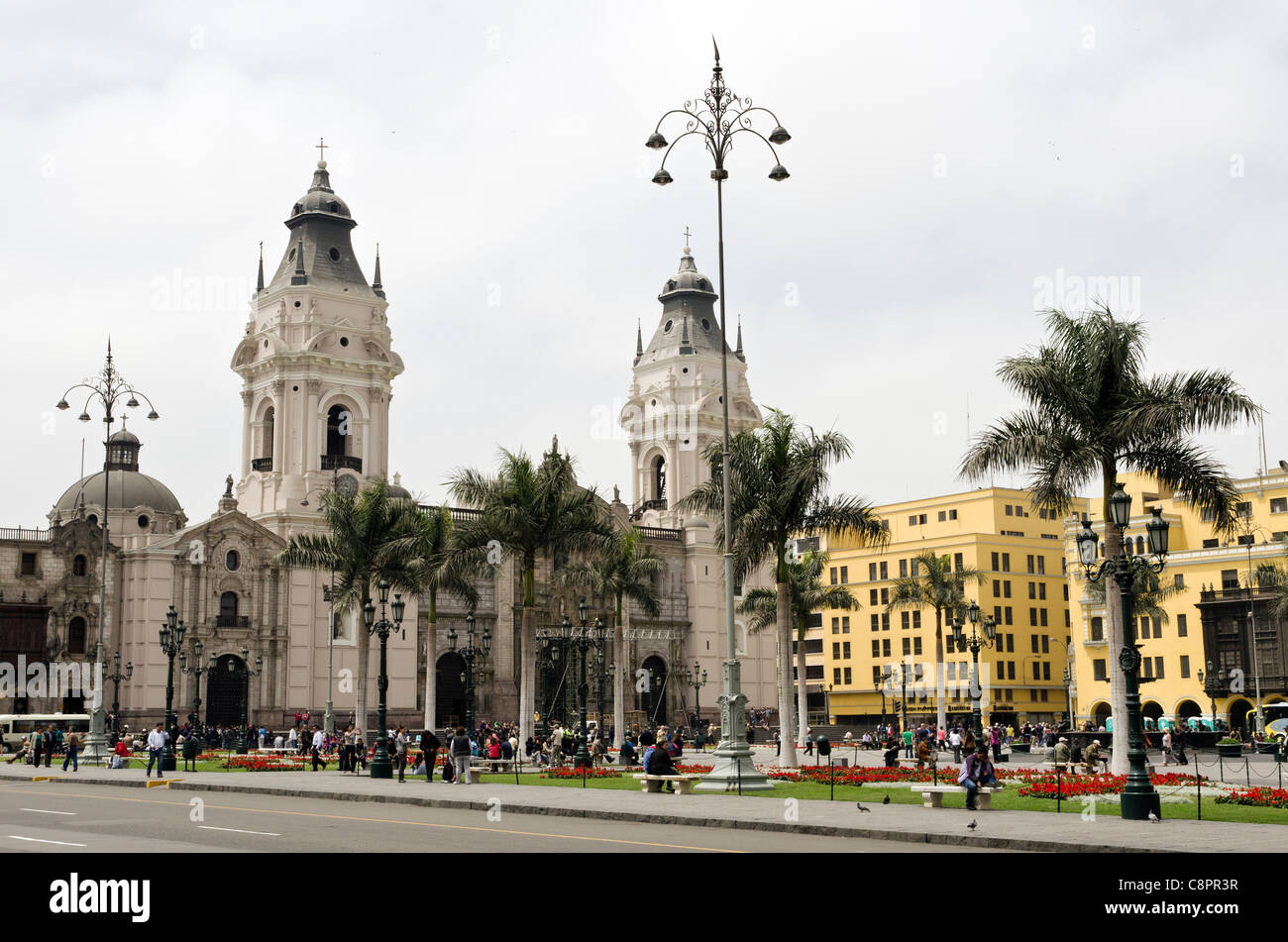 Plaza de Armas city centre Lima Peru Stock Photo