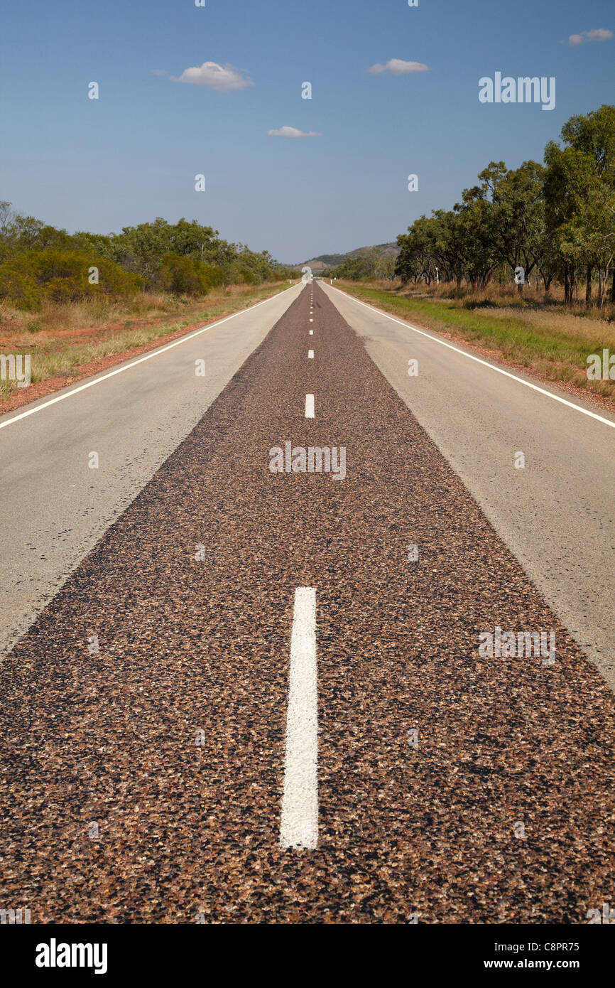 Victoria Highway (near West Australian border), Northern Territory, Australia Stock Photo