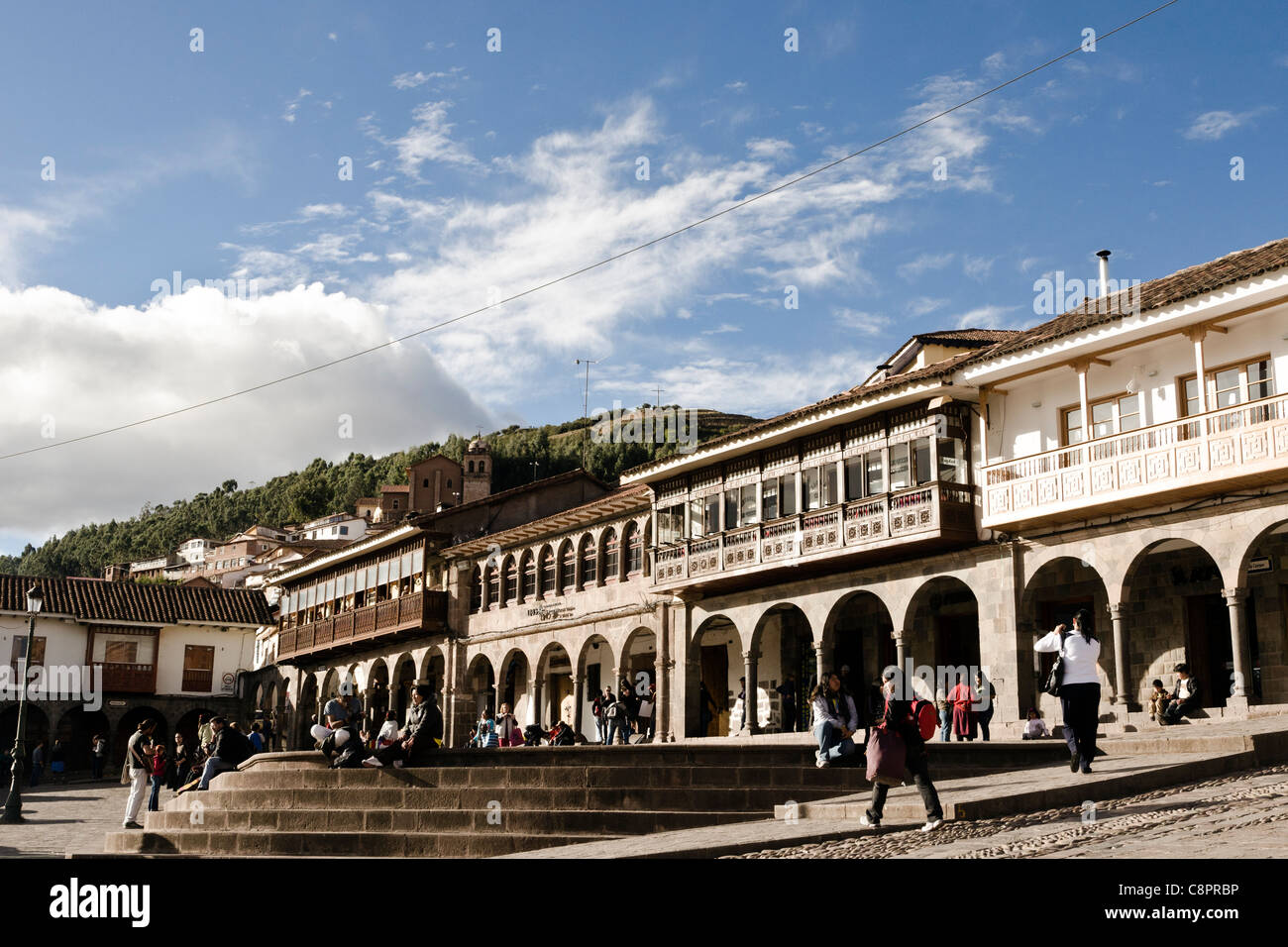 Plaza de Armas Cusco Peru Stock Photo