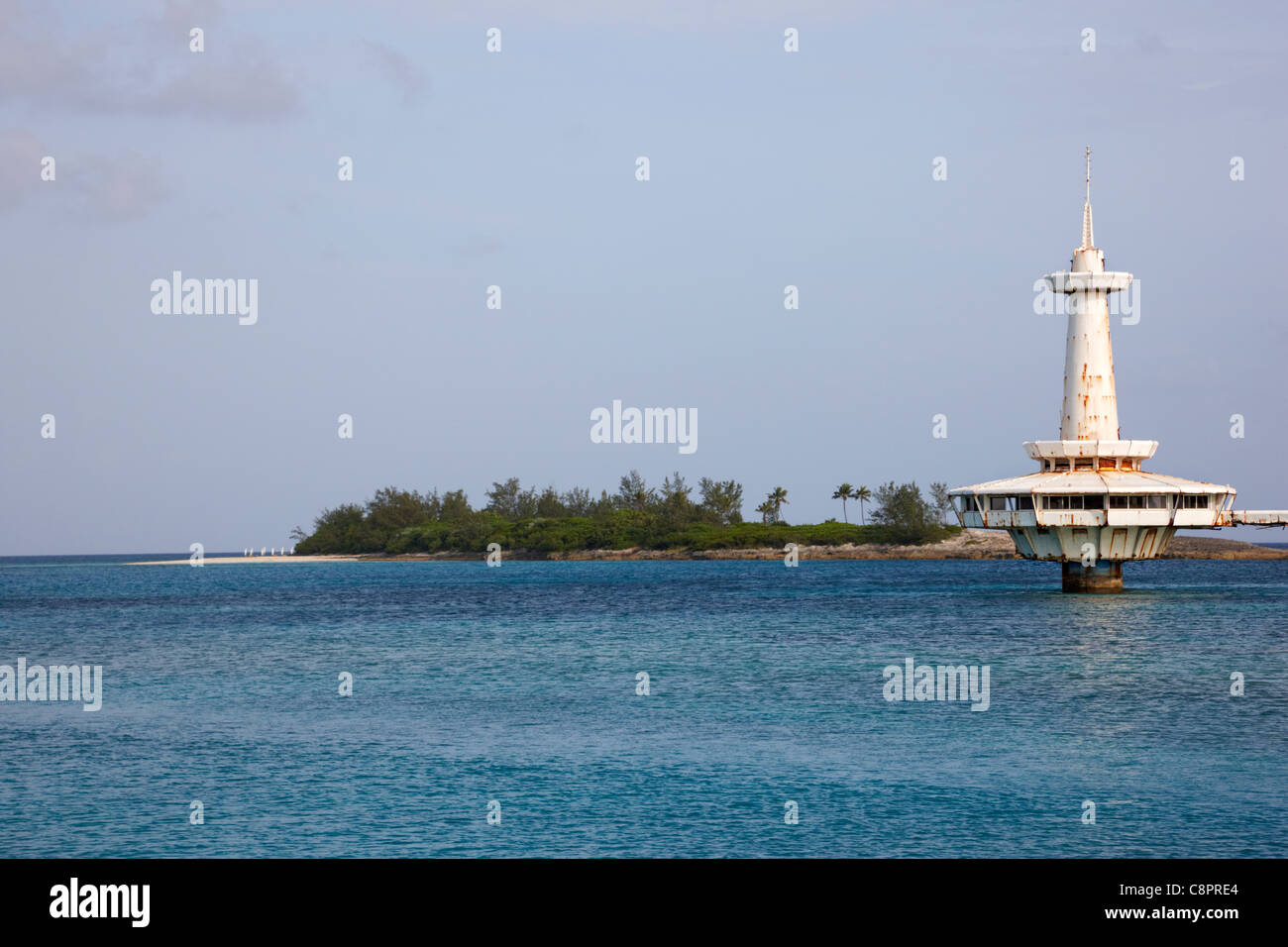 Underwater Observatory, Crystal Cay, Nassau, Bahamas, Caribbean Stock