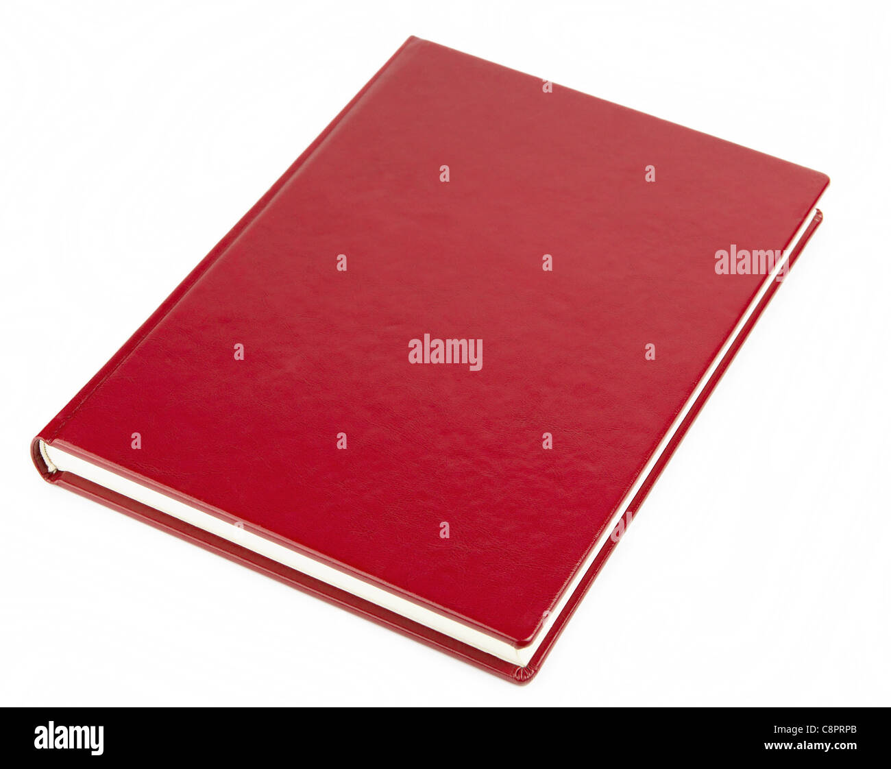 Blank red book cover Stock Photo