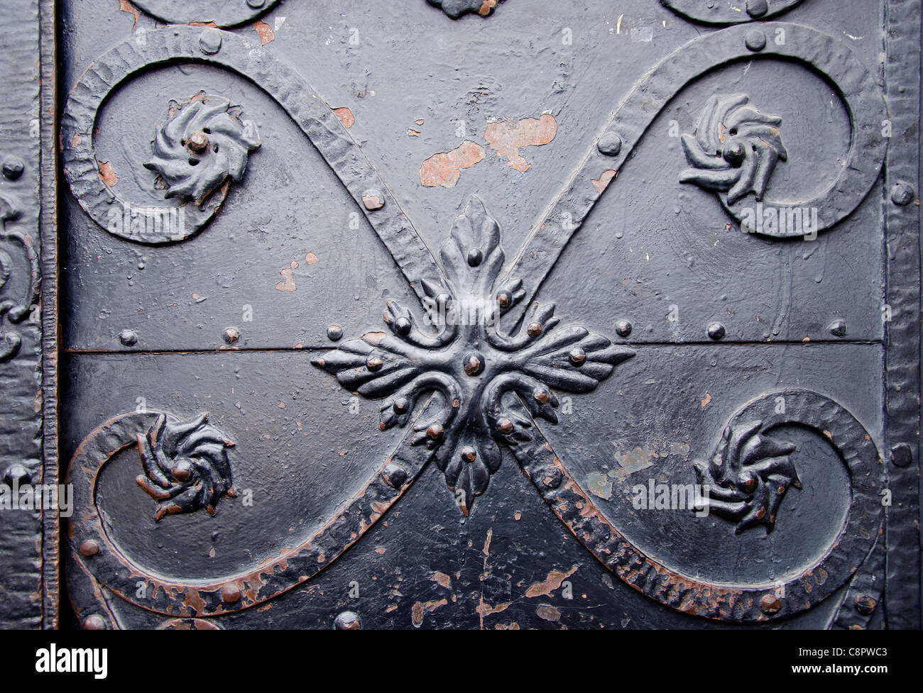vintage metal doors ornamental fragment and texture Stock Photo Alamy