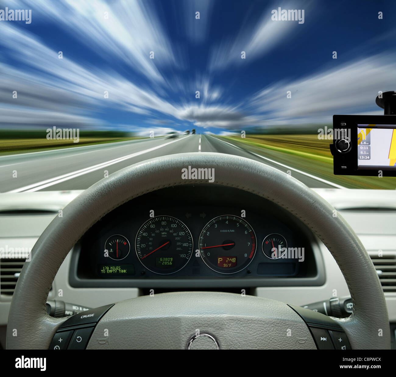 Satellite navigation system Stock Photo Alamy