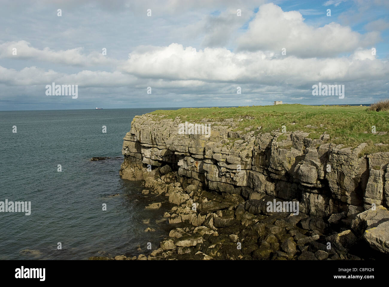 Great Britain, Wales, coastline near Moelfre Stock Photo
