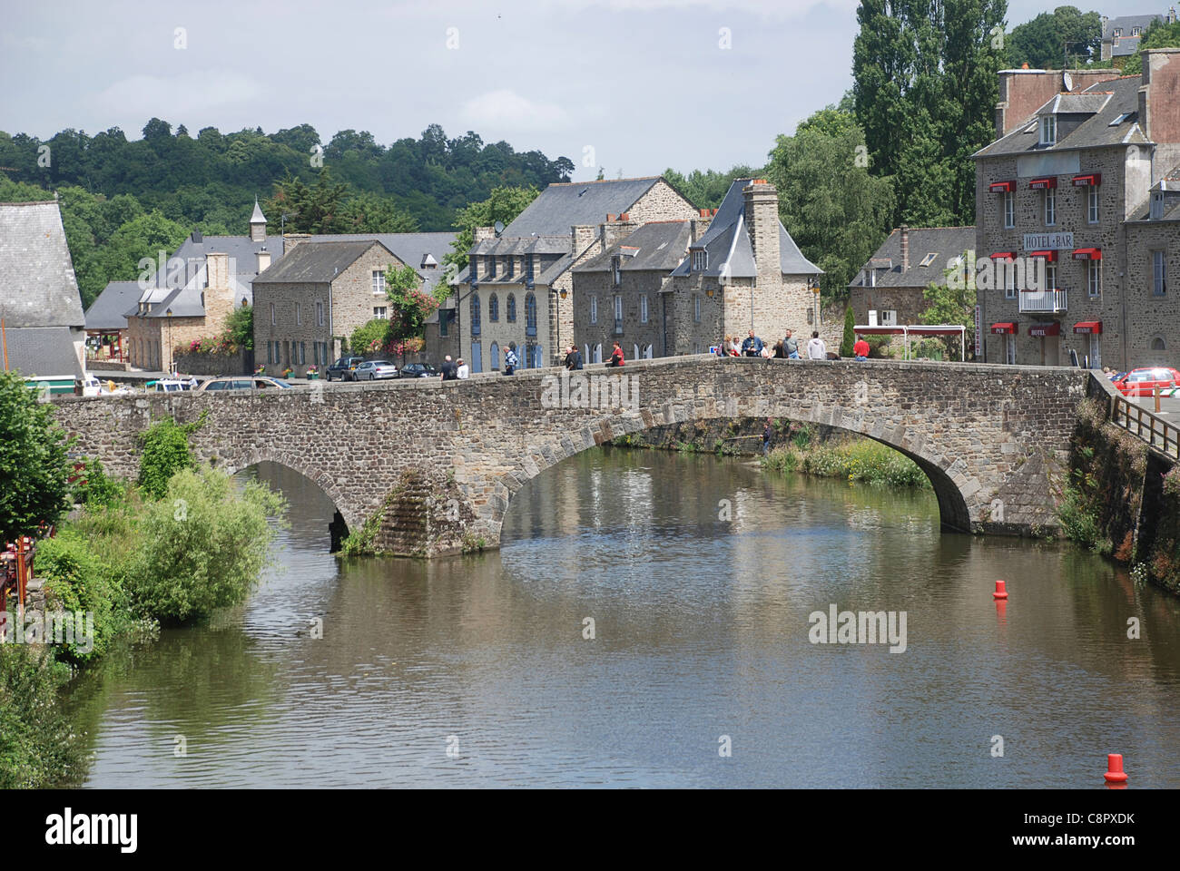 France, Brittany, Dinan, bridge across River Rance Stock Photo - Alamy