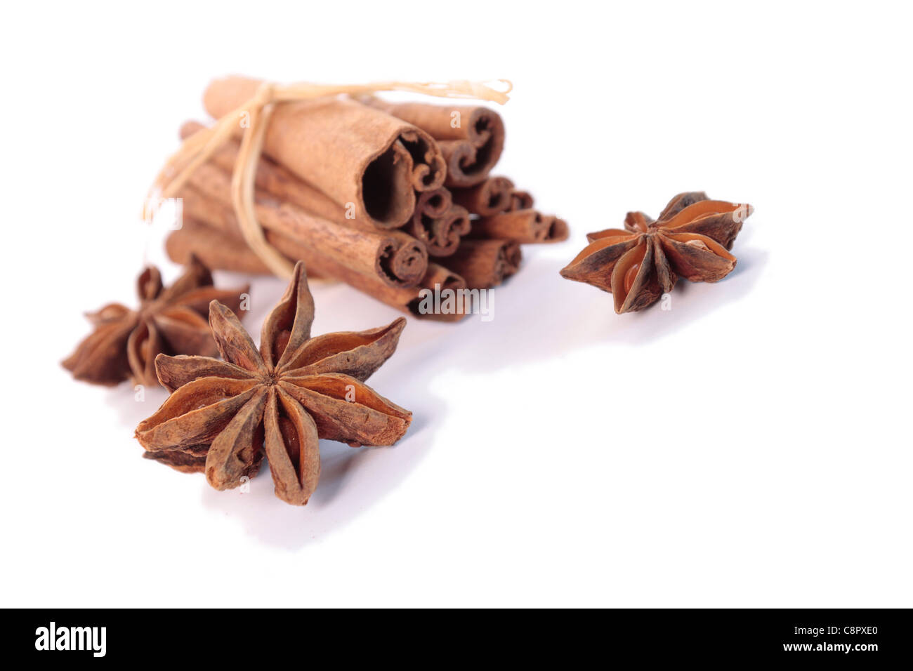 Chinese star anise with cinnamon Stock Photo Alamy