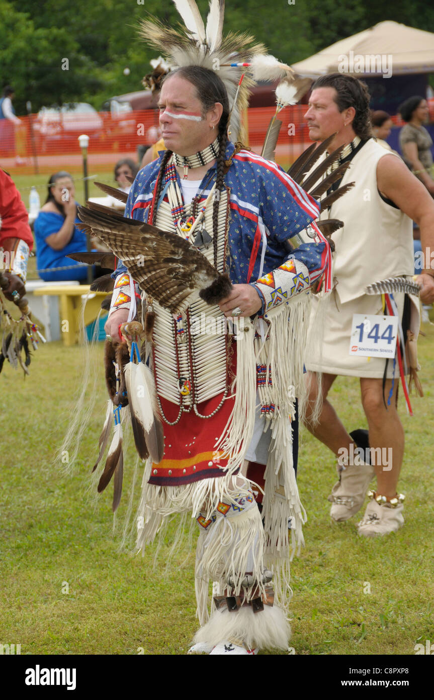 Native Americans at an Indian Pow Wow in Waldorf, Maryland Stock Photo