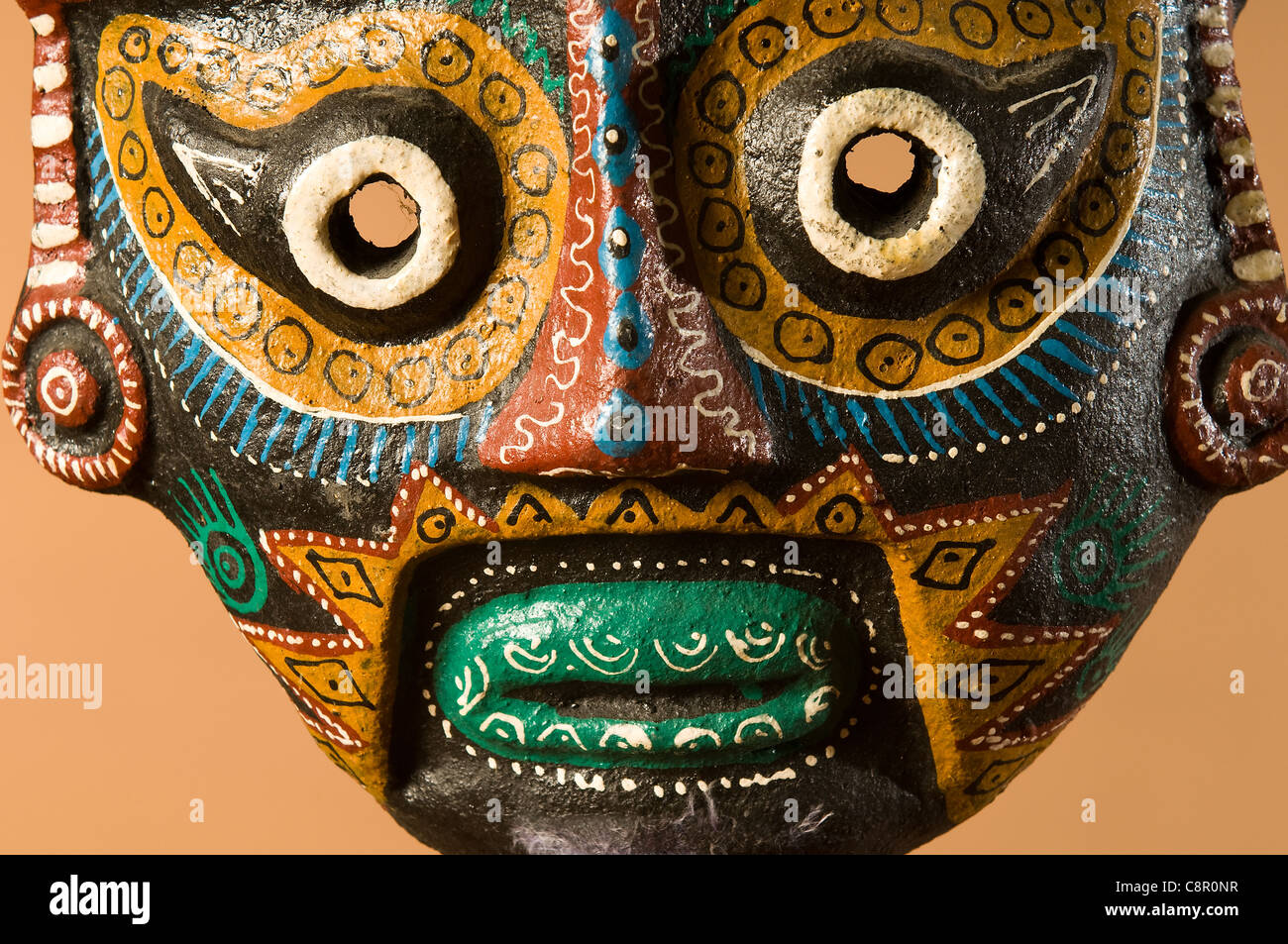 Ecuadorian mask in studio setting  Stock Photo