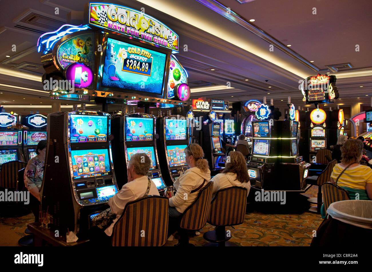 Las Vegas gambling gamble slot machine  Nevada Stock Photo