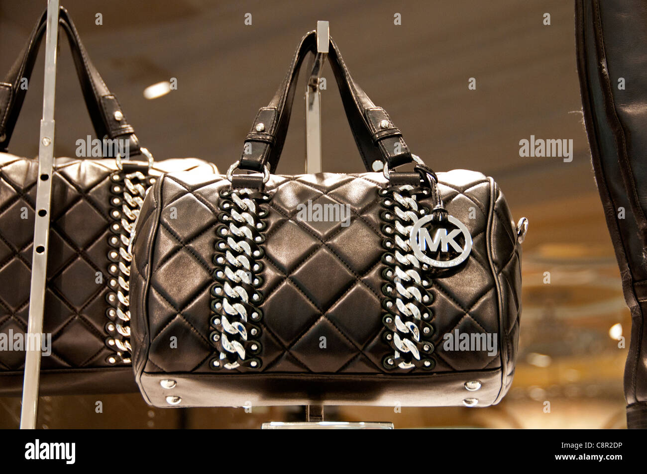 Bag Bags Michael Kors New York shop display window United states of America Stock Photo