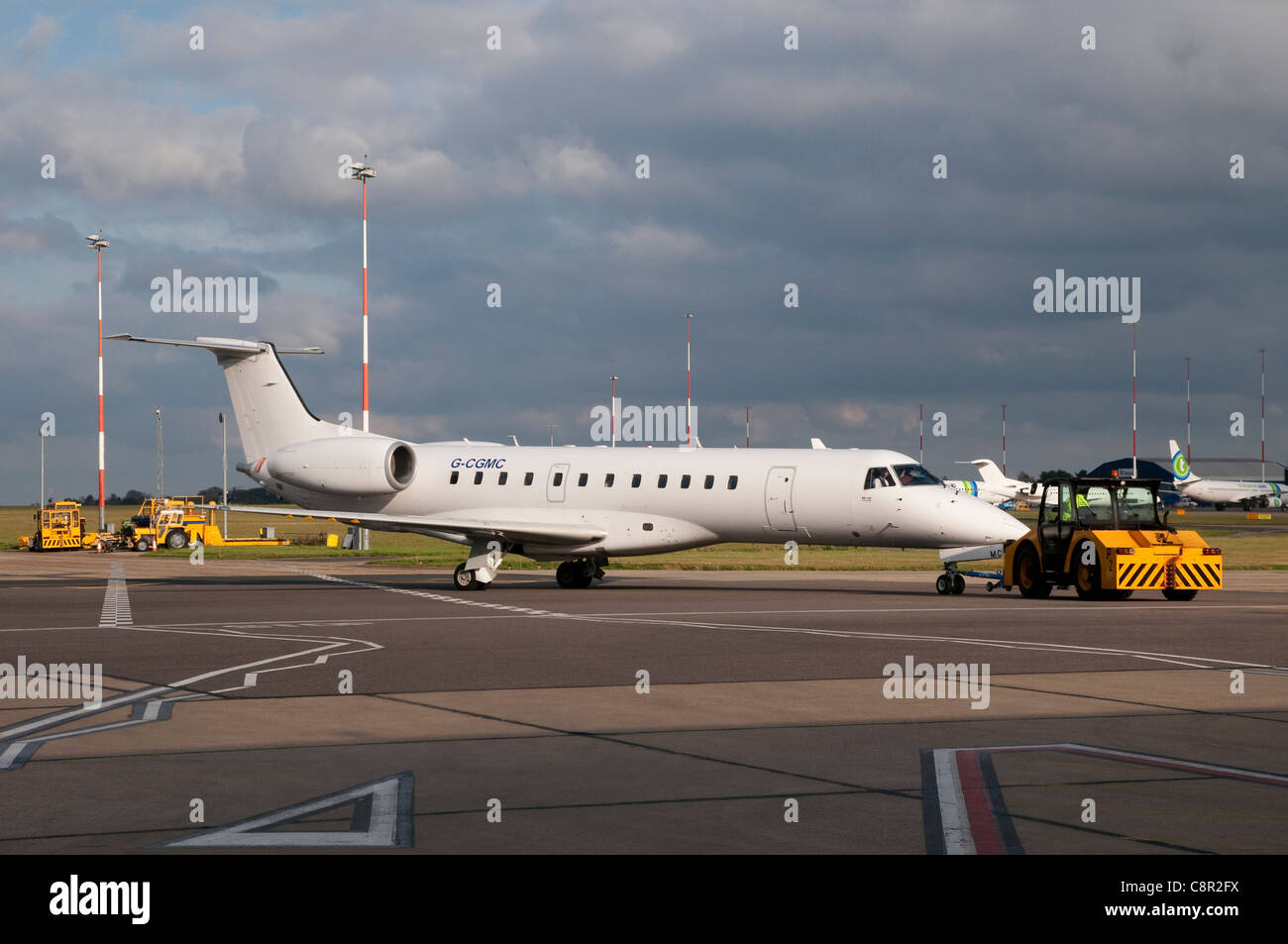 aircraft at norwich airport, norfolk, england Stock Photo