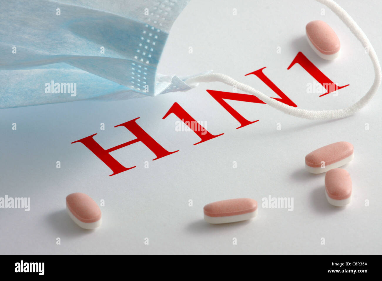 Images of the H1N1 Influenza Virus Stock Photo