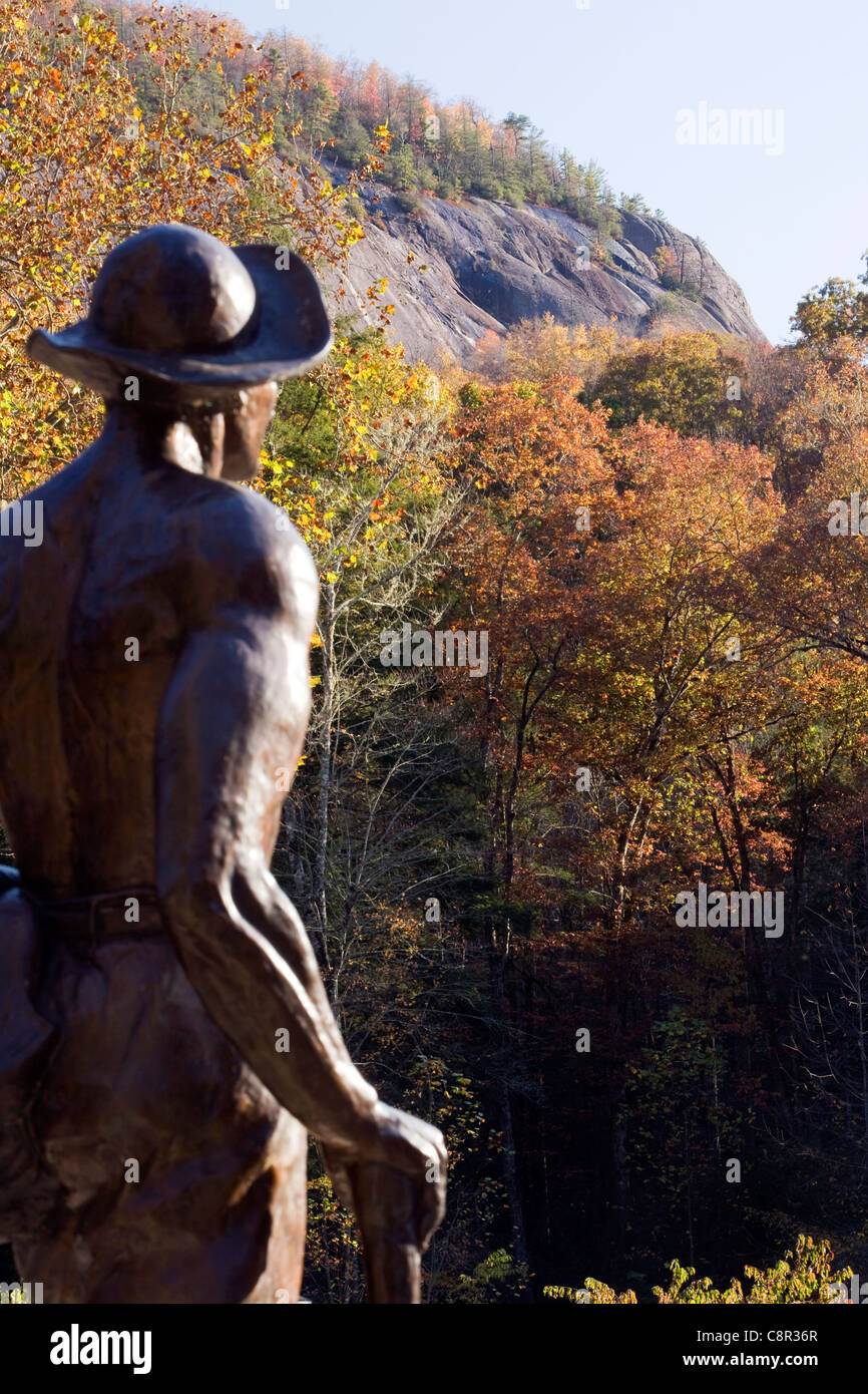 John Rock Pisgah National Forest near Brevard, North Carolina USA