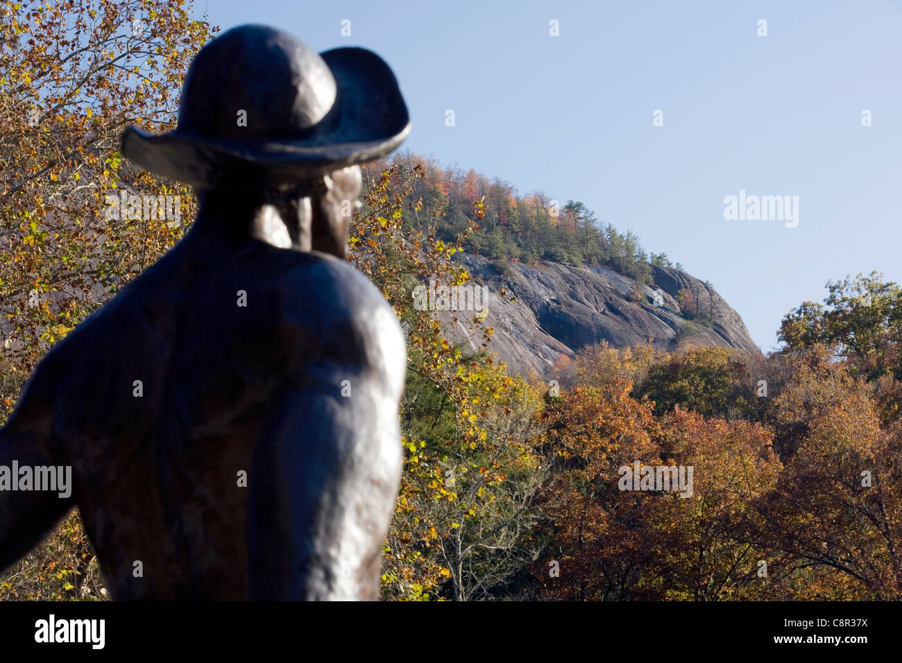John Rock Pisgah National Forest near Brevard, North Carolina USA